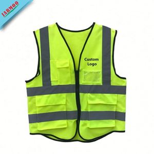 Chaleco fluorescente MOQ bajo con cinta reflectante - Product Image 2