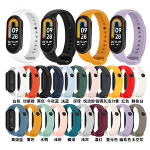 Bracelet de <span class=keywords><strong>montre</strong></span> de sport en silicone respirant en caoutchouc SmartWatch bracelet de connexion en métal pour bracelet <span class=keywords><strong>Mi</strong></span> Band 10 NFC <span class=keywords><strong>Mi</strong></span> 9 8 - Product Image 5