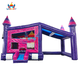 Custom-Size Inflatable Kids Play Castle with <b>Slide</b> Perfect Bounce <b>Bed</b> for Playtime Fun Tent for Adult on the Trampoline Park - Product Image 1