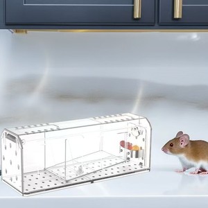 Trampas para roedores transparentes reutilizables 2025 que funcionan sin matar trampas para ratones y ratas atrapadas en vivo jaula trampa para ratones humana de plástico - Product Image 6