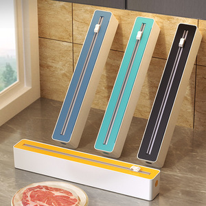 801 Source fabricant plastique moderne Rectangle <span class=keywords><strong>s</strong></span>'accrochent <span class=keywords><strong>Film</strong></span> Cutter cuisine ménage boîte stockage feuille huile papier transfrontalier - Product Image 1