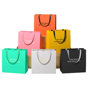 Sacs en papier de luxe personnalisés avec logo imprimé, taille OEM, pour boutiques de détail et shopping, avec votre propre logo - Product Image 1