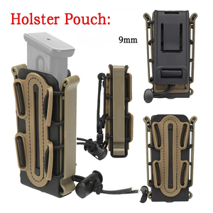 Kantong Magazin Taktis LAMBUL <span class=keywords><strong>Molle</strong></span> 9mm, Sarung Magazin Cepat, Tempat Penyimpanan Senjata, Aksesoris Berburu - Product Image 1