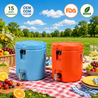 Bouteille Isotherme Rotomoulée Écologique 8L Premium Moderne Réutilisable pour Bière, Compatible Sac à Dos et Chariot, Anti-Fuite
