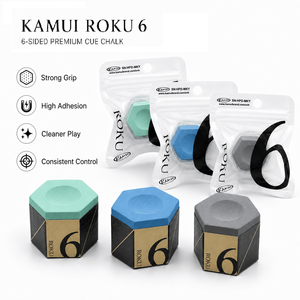 Tiza de billar Kamui Roku 6 original de Japón, tiza profesional para billar y snooker, alta fricción, bajo residuo, accesorios para billar - Product Image 1