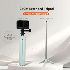Giá ba chân cầm tay vndefu với cột mở rộng hành động 5 Pro, Camera thể thao, gậy selfie insta360, chân máy pocket2/GoPro - Product Image 1