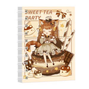 Hot mới 2026 phim hoạt hình Ins capybara loạt cuộn dây máy tính xách tay sinh viên văn phòng phẩm bán buôn mini-xách tay A7 máy tính xách tay nhỏ 80 tờ - Product Image 1