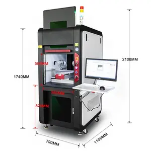 ARGUS Enclosed 3w 5w UV Marqueur Imprimante Laser Marquage Gravure Machine d'impression pour Stylo Lunettes de Soleil Céramique Plastique Fibre Laser