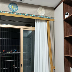 2024 nouveauté 100% polyester ultra-doux au toucher double face rideau occultant tissu et matériau - Product Image 3