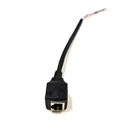 Prise femelle Rj45 à fil nu étamé câble de queue de cochon à extrémité ouverte Cat5 Cat5e Cat6 RJ45 câble LAN Ethernet RJ45 femelle