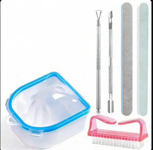 Bol de trempage à Double couche pour vernis à ongles, outil de manucure, traitement séparé des doigts, nettoyage de la peau morte, dissolvant pour Spa, trempage en plastique - Product Image 6