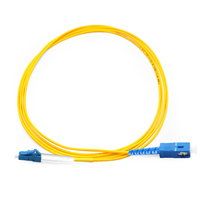 Kabel Jumper jaket PVC 1m & 5m, kabel Jumper jaket PVC Mode tunggal dupleks LC SC UPC SM SX 2.0mm kualitas tinggi