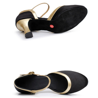 Zapatos de Baile Latino de Tacón Alto para Mujer, Zapatos de Baile Profesionales para Entrenamiento en Interiores, 5cm/7cm, Zapatos de Baile Moderno para Mujer