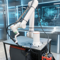 Bras de robot de soudage MIG/TIG industriel, station de soudage robotisée, contrôlée par PLC, motorisée