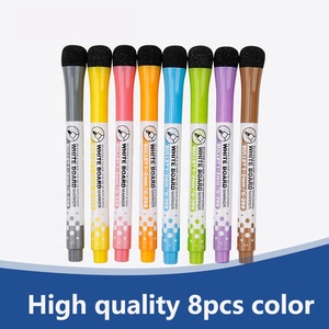 Pennarelli per Lavagna Magnetica Durevoli Non Tossici <span class=keywords><strong>Punta</strong></span> <span class=keywords><strong>Fine</strong></span> Cancellabili a Secco 8 Colori Glitterati - Product Image 2