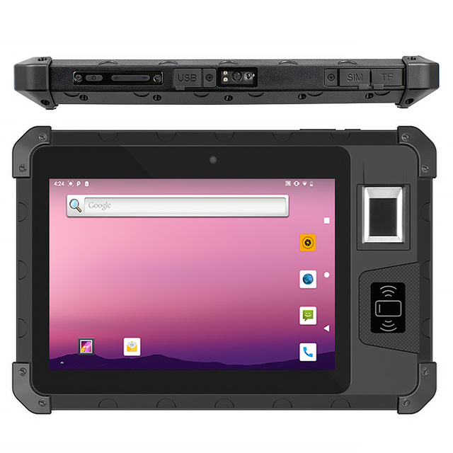 Android 13 Tablet 8 Inch Capacitive Screen MTK Rugged Tablet PC with 4G LTE NFC RFID Reader Fingerprint Scanning