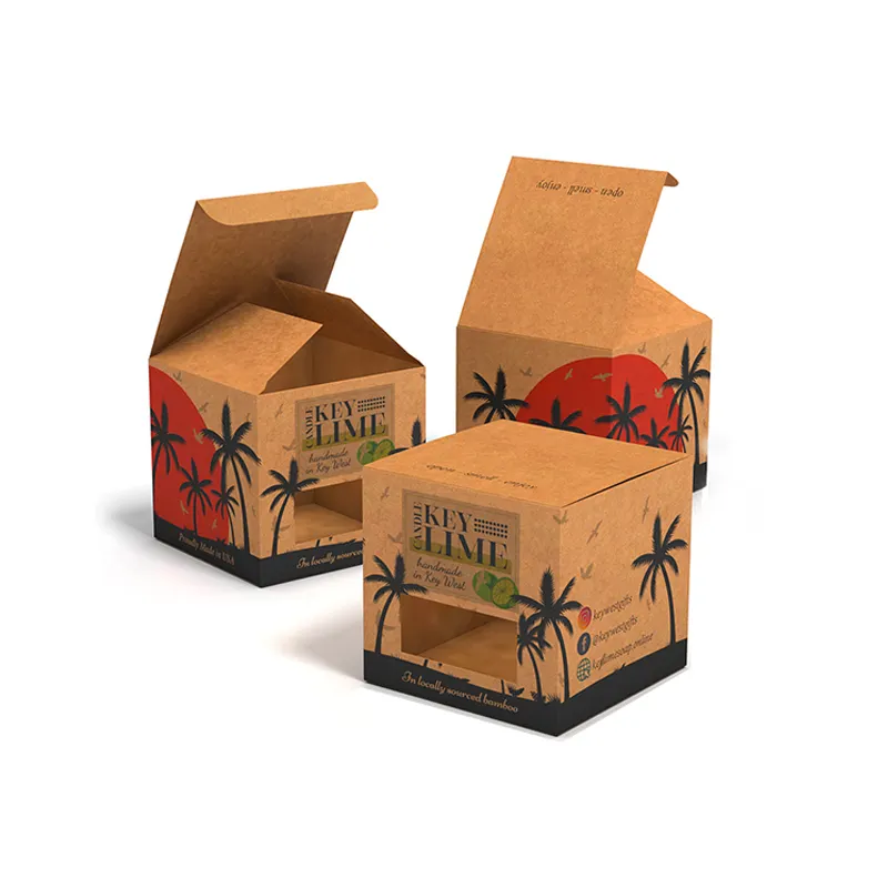 Custom Logo Printed Luxury Candle Gift Packaging Paper Boxes, Custom Package Cardboard Boxes with Logo Printing