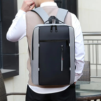 Sac à dos d'affaires tendance pour ordinateur portable, en nylon, grande capacité, antichoc, sac d'ordinateur en polyester, sac à bandoulière décontracté pour le bureau et les voyages