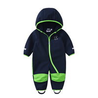 Combinaison molletonnées pour enfants, costume une pièce personnalisé à capuche, imperméable, coupe-vent, vêtements d'extérieur pour enfants, ensemble pour filles, nouvelle collection