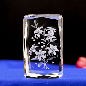 Vente en gros de blocs de verre en cristal K9 poli, vierges, pour gravure laser 3D sur surface en cristal - Product Image 4