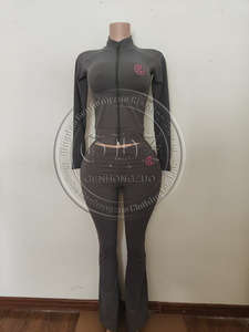 Ensembles de survêtements 2026 personnalisés avec logo Y2K, ensembles capri, hauts licou, vêtements de détente pour femmes, ensembles 2 pièces avec pantalons capri et leggings pour femmes - Product Image 6