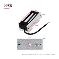 Serrure magnétique électronique DC12V à sécurité garantie pour porte simple en métal, porte de sécurité, portail communautaire