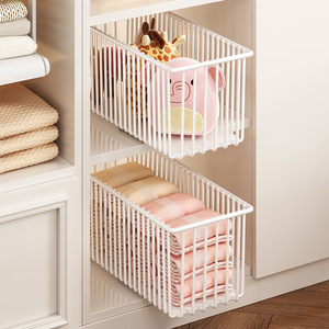 Sea Shark Pull-Out Storage <b>Basket</b> Carbon Steel Multipurpose Kitchen <b>Wardrobe</b> Cabinet Organizer - Product Image 2