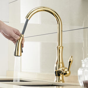 真ちゅう製キッチン蛇口2 in1プルアウトスプレースイベル360度ミキサーウォータータップシングルホールシングルハンドルgrifo de cocina - Product Image 2