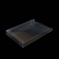Boîte d'emballage transparente en PVC avec fond transparent, en plastique, pour présentation, avec matériaux recyclés, personnalisable