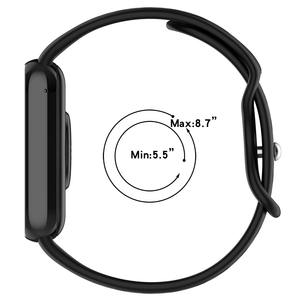 Correas de reloj inteligente estilo agujero resistente al sudor Coolyep correas de reloj de silicona transpirables deportivas para Xiaomi <span class=keywords><strong>Mi</strong></span> Watch8 <span class=keywords><strong>Pro</strong></span> Redmi 4 - Product Image 5
