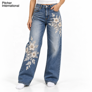 Fournisseur OEM de jeans évasés en denim pour femmes, jeans vintage, marque privée pour les détaillants de mode américains, commandes en gros - Product Image 4