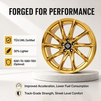 ANRUN An'run Jantes forgées polies à rayons multiples PCD /114.3/120 18-22 pouces Monobloc compatibles Audi
