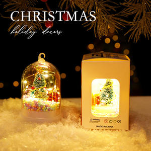 Kidsren's Silver Flower LED Velas Night Light Decoraciones sin llama Venta al por mayor Christmas Desktop Tree Ornaments - Product Image 4