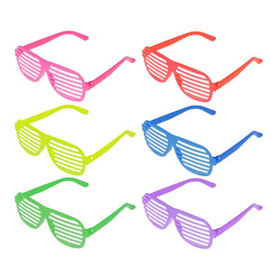 แว่นตากันแดดสีนีออนแบบย้อนยุค80สไตล์ร็อคป๊อปสตาร์ดิสโก้ดีไซน์ใหม่สำหรับงานเลี้ยงอีสเตอร์ - Product Image 2