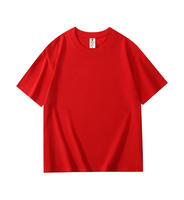 T-shirt personnalisé de haute qualité, faible MOQ, 180 g/m², 100 % coton, uni, pour homme, taille plus