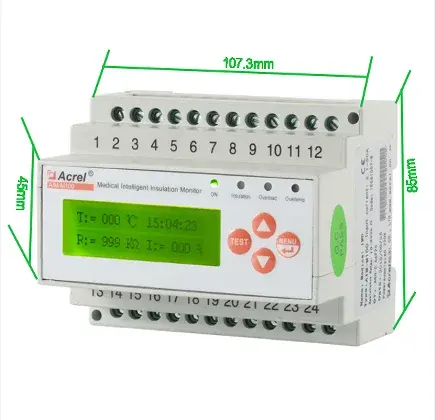 Acre icu cách nhiệt Màn hình AIM-M100 AC220V cung cấp điện Thiết bị giám sát modbus-rtu cho bệnh viện bị cô lập hệ thống