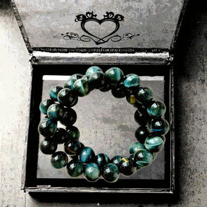 High Quality 5A Grade Royal Blue Natural Stone Ball Shape <b>Beaded</b> <b>Bracelet</b> Luxury Trendy Unisex for Men and Women - Product Image 3