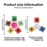 Fidget Spinner Mécanique Lumineux à Boutons de Clavier, Jouet Anti-Stress en Plastique pour l'Anxiété et l'Ennui, 6,5 cm
