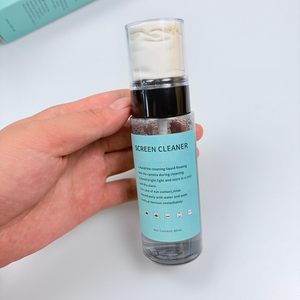 Spray nettoyant <span class=keywords><strong>pour</strong></span> écran 80 ml - Sans danger <span class=keywords><strong>pour</strong></span> les lunettes IA, les objectifs d'appareil photo, les moniteurs et les smartphones - <span class=keywords><strong>Kit</strong></span> avec chiffon de <span class=keywords><strong>nettoyage</strong></span> en microfibre - Product Image 2