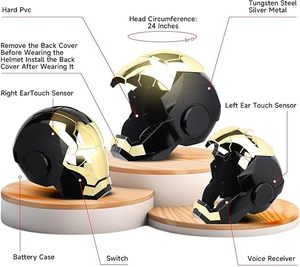 Réplica <span class=keywords><strong>de</strong></span> Película <span class=keywords><strong>de</strong></span> Súper Héroe Casco Máscara <span class=keywords><strong>de</strong></span> Iron Man Usable Electrónico con Voz y Control Remoto - Product Image 5