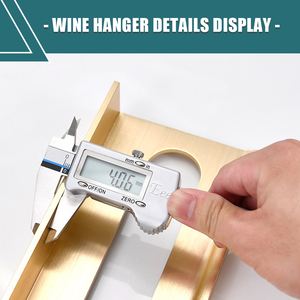 Meubles de bar industriels modernes, étagère à vin <span class=keywords><strong>extensible</strong></span> en aluminium, étagère à vin murale en métal, cuisine à domicile MATAI MTBFWS001A - Product Image 6