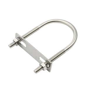 Boulon en U avec écrous de blocage et rondelles dentelées anti-desserrage pour assemblage par soudage en conditions de fortes vibrations - Product Image 4