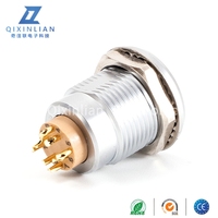 Conector hembra impermeable de 8 núcleos autoblocante Push Pull para enchufes 0B 1B 2B 3B