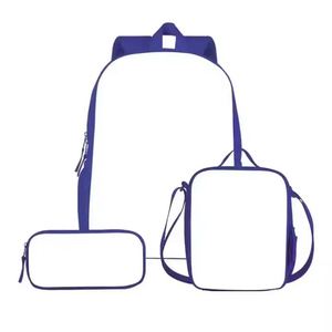 <b>Lunch</b> Pencil <b>Bag</b> Sublimation Blank School <b>Backpack</b> 3 Pcs Sets Design - Product Image 2