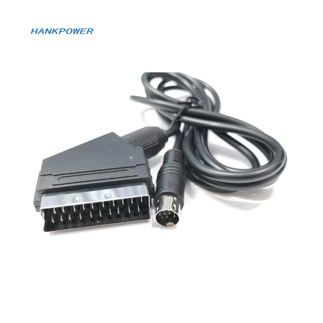 For Sega Saturn RGB SCART Cable for Saturn RGB Scart Cable TV Lead 1.8m