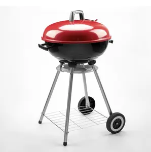 SOLO WILD Outdoor Party Stainless Steel portable Suitcase Barbecue Grills Trolley Charcoal Bbq Grill with table