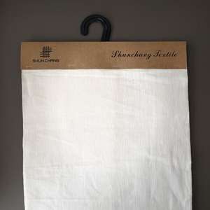 Tecido de Linho Liso 17s*21s/ 52*53/ 63'' Tecido de Linho Ecológico Não Tingido Tecido de Linho Natural Rústico - Product Image 2