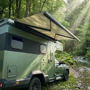 Auvent rétractable Awnlux W5500 pour camping-car, <span class=keywords><strong>caravane</strong></span>, motorhome, imperméable, autoportant, sans colonnes, pare-soleil - Product Image 1