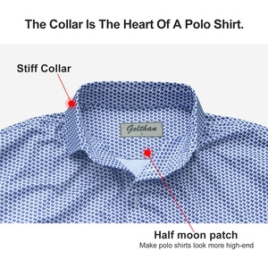 Áo Polo Golf Nam Cổ Cứng In Họa Tiết, Thiết Kế Slim Fit, Chất Liệu Co Giãn 4 Chiều Siêu Nhẹ, Có Thể Tùy Chỉnh Logo, Tháng 9 Năm <span class=keywords><strong>2025</strong></span> - Product Image 2
