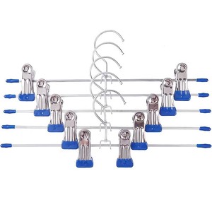 <strong>Multi</strong> Stackable Space Saving <strong>Hangers</strong> Metal Adjustable Clip for Skirts Pants <strong>Hanger</strong> with Clips Skirt <strong>Hangers</strong> - Product Image 3